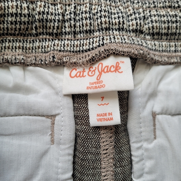 Bundle of 2 Size 7 & 12M Boys Pull On Pintuck Stretchy Pants Plaid - Cat & Jack - Picture 16 of 16